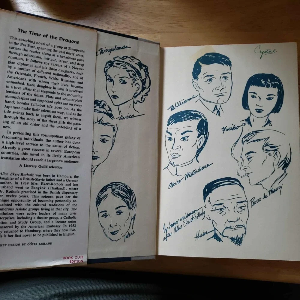 The Time of the Dragons by Alice‎ Ekert-Rotholz 1958 1st Edition HC DJ